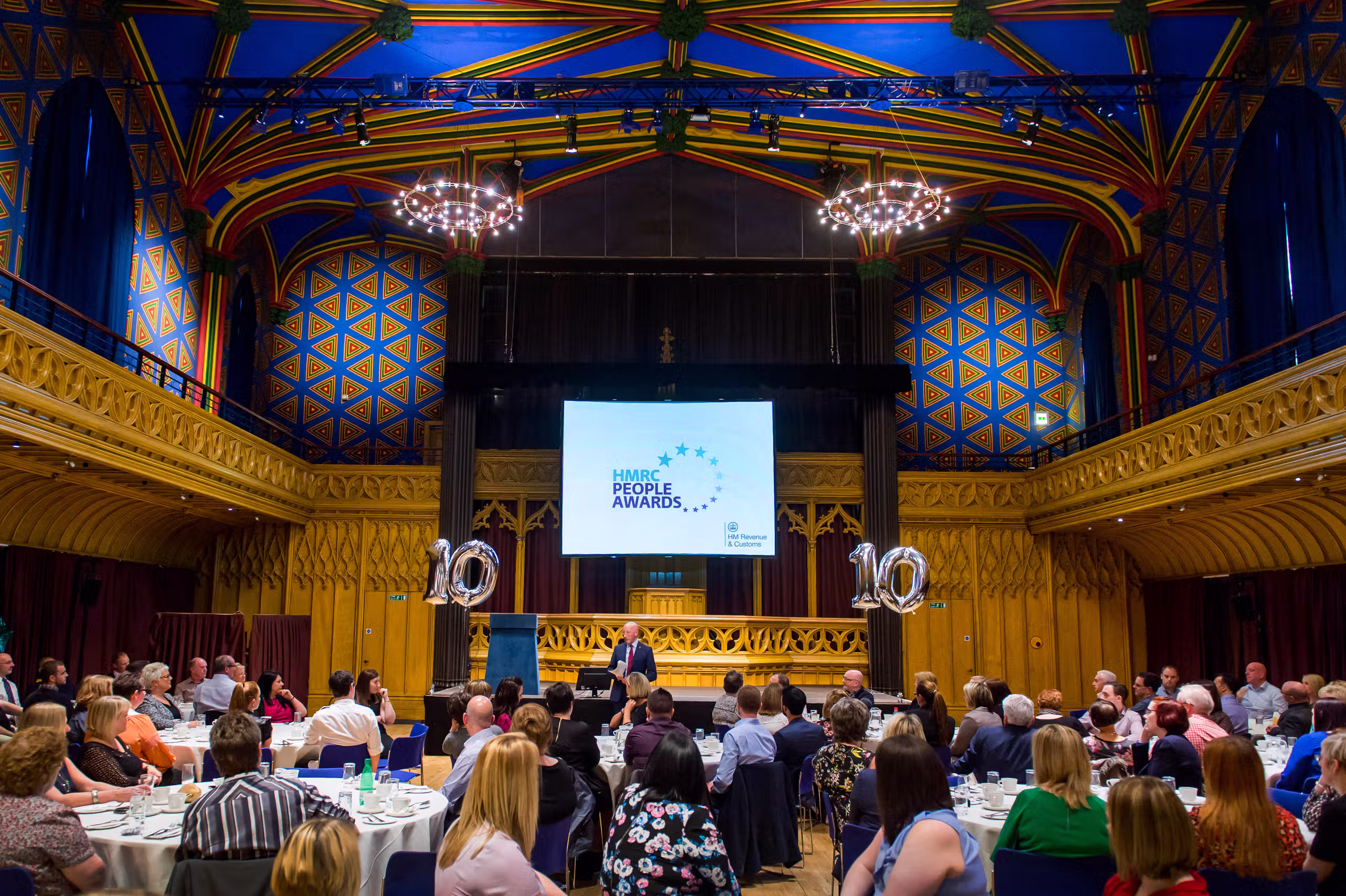 Photographer in Edinburgh covering a corporate awards event with press and PR photography.