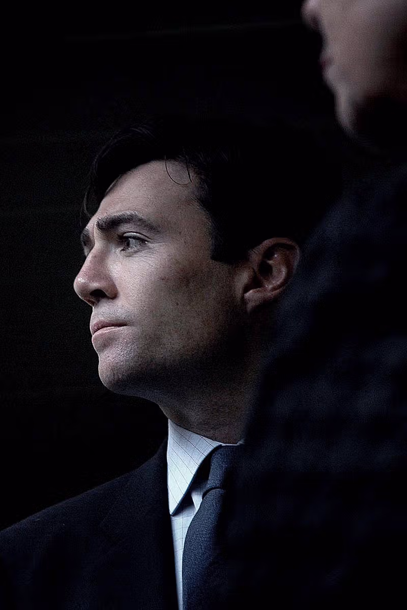 Andy Burnham in profile during an early Westminster press photography assignment